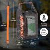 imagePelican Marine IP68 Waterproof Dry Bag 5L  Roll Top Waterproof Backpack wPhone CasePouch  Boating ampamp Kayak Accessories  Essentials for Camping Swimming Beach Fishing Rafting Travel  BlackHunter Camo