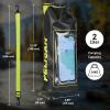 imagePelican Marine IP68 Waterproof Dry Bag 5L  Roll Top Waterproof Backpack wPhone CasePouch  Boating ampamp Kayak Accessories  Essentials for Camping Swimming Beach Fishing Rafting Travel  BlackBlack  Hi Vis Yellow