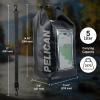 imagePelican Marine IP68 Waterproof Dry Bag 5L  Roll Top Waterproof Backpack wPhone CasePouch  Boating ampamp Kayak Accessories  Essentials for Camping Swimming Beach Fishing Rafting Travel  BlackStealth Black