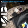 imagePelican Marine IP68 Waterproof Dry Bag 5L  Roll Top Waterproof Backpack wPhone CasePouch  Boating ampamp Kayak Accessories  Essentials for Camping Swimming Beach Fishing Rafting Travel  BlackStealth Black