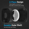 imagePelican Protector 4Pack AirTag Holder  Air Tag Case with 3M Adhesive Sticker  Rugged Shockproof AirTag Cover  Hidden Air Tag Holder Stick On Mount for Travel Luggage Bike Car Remote  BlackStick On Mount Black 2Pack