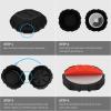 imagePelican Protector 4Pack AirTag Holder  Air Tag Case with 3M Adhesive Sticker  Rugged Shockproof AirTag Cover  Hidden Air Tag Holder Stick On Mount for Travel Luggage Bike Car Remote  BlackMarine Stick On Black