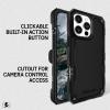 imagePelican Voyager iPhone 16 Pro Max Case Compatible with MagSafe Rugged Phone Case w 18ft MilitaryGrade Drop Protection  Heavy Duty Phone Cover wBelt Clip Holster for iPhone 16 Pro Max  BlackShield Carbon