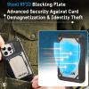 imagePelican iPhone MagSafe Wallet with RFID Blocking  Military STD SnapOn Magnetic Phone Wallet for Cash and Phone Card Holder  Detachable Card Holder for iPhone Pro Max 1615141312  BlackShield Titanium RFID