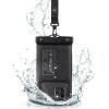imagePelican 2 Pack Marine  IP68 Waterproof Phone Pouch XL Size Floating Waterproof Phone Case  Beach Cruise Ship Travel Essentials  Works with All Phones  Detachable Lanyard  Stealth BlackRegular