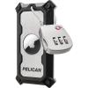imagePelican AirTag Tracker Luggage Lock  Travel AirTag Holder Luggage Tag for Suitcases with TSAApproved Cable Lock 2Piece Installation Grade 5 Titanium Plate Tracker Brushed TitaniumBrushed Titanium