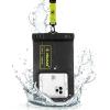imagePelican Marine  IP68 Waterproof Phone Pouch Regular Size Floating Waterproof Phone Case  Beach Cruise Ship Travel Essentials  Works with All Phones  Detachable Lanyard  BlackHiVis YellowXL