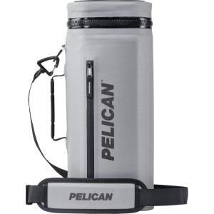 imagePelican Dayventure Sling Soft Cooler  12 Can or 4 Wine Bottle Capacity with Ice  WaterResistant TearProof Outer Shell  Padded Shoulder StrapLight Grey