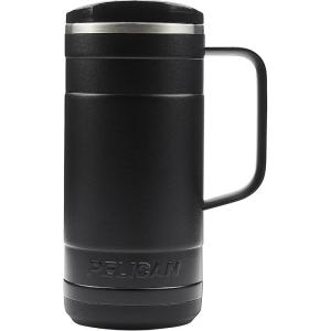 imagePelican Hydration Pelican Ridge 18 oz Vacuum Insulated Tumbler  Recycled Stainless Steel Double Wall Travel with Dual Lid Powder Coated Insulated Coffee Mug For Hot Cold Drinks HunterJet Black