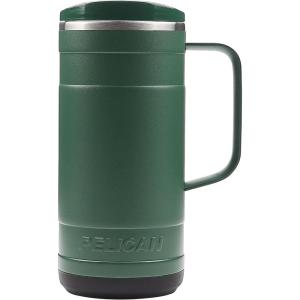 imagePelican Hydration Pelican Ridge 18 oz Vacuum Insulated Tumbler  Recycled Stainless Steel Double Wall Travel with Dual Lid Powder Coated Insulated Coffee Mug For Hot Cold Drinks HunterHunter