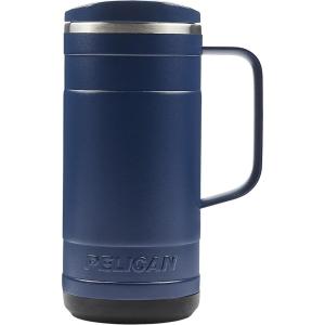 imagePelican Hydration Pelican Ridge 18 oz Vacuum Insulated Tumbler  Recycled Stainless Steel Double Wall Travel with Dual Lid Powder Coated Insulated Coffee Mug For Hot Cold Drinks HunterMidnight