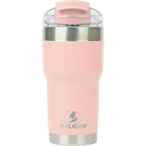 imagePelican Hydration Pelican Traveler 22 oz Vacuum Insulated Tumbler  Stainless Steel Double Wall Travel with Dual Lid Powder Coated Insulated Coffee Mug For Hot Cold Drinks AzureBlush