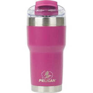 imagePelican Hydration Pelican Traveler 22 oz Vacuum Insulated Tumbler  Stainless Steel Double Wall Travel with Dual Lid Powder Coated Insulated Coffee Mug For Hot Cold Drinks AzureOrchid