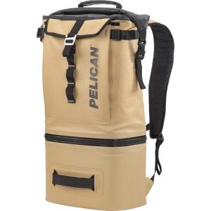 imagePelican Dayventure Backpack Soft Cooler  WaterResistant TearProof Outer Shell  Padded Shoulder StrapsCoyote Tan